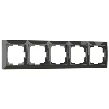 Рамка Werkel W0052007/ Рамка на 5 постов Snabb basic (серо-коричневый)