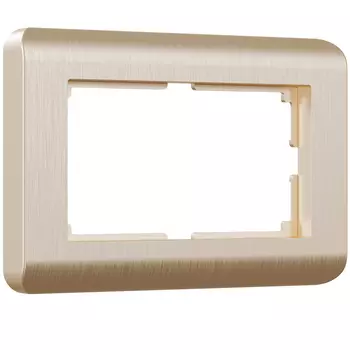 Рамка Werkel W0082111/ Рамка для двойной розетки Stream (шампань)