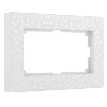 Рамка Werkel W0082401/ Рамка для двойной розетки Hammer (белый)