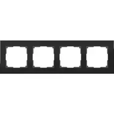 Рамка Werkel WL11-Frame-04 / Рамка на 4 поста (черный алюминий)