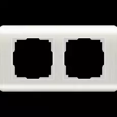 Рамка Werkel WL12-Frame-02 / Рамка на 2 поста (перламутровый)