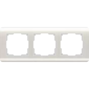 Рамка Werkel WL12-Frame-03 / Рамка на 3 поста (перламутровый)