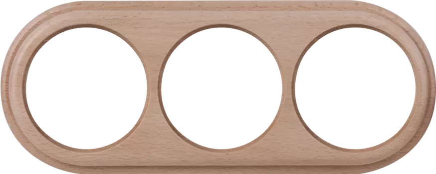 Рамка Werkel WL15-frame-03 / Рамка на 3 поста (светлый бук)