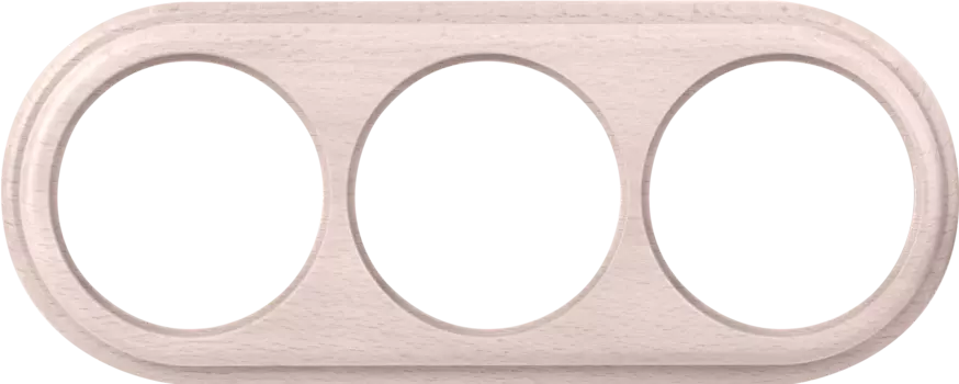 Рамка Werkel WL15-frame-03 / Рамка на 3 поста (беленый дуб)