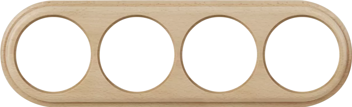 Рамка Werkel WL15-frame-04 / Рамка на 4 поста (светлый бук)