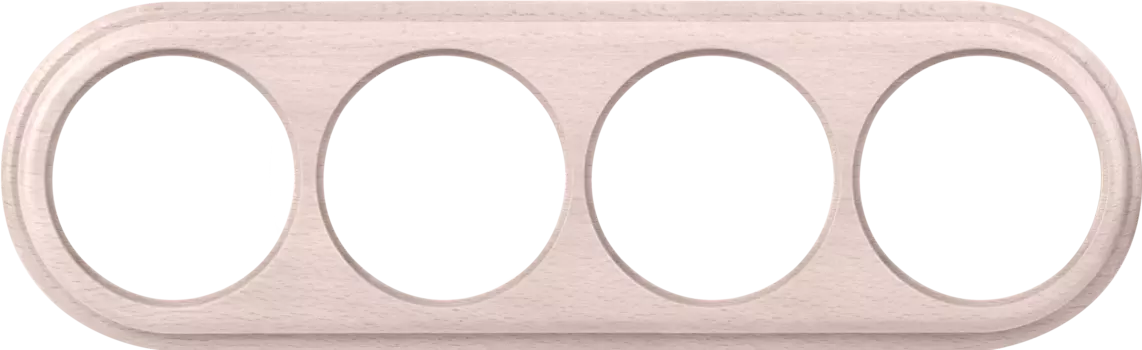 Рамка Werkel WL15-frame-04 / Рамка на 4 поста (беленый дуб)