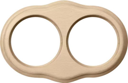 Рамка Werkel WL20-frame-02 / Рамка на 2 поста (светлый бук)