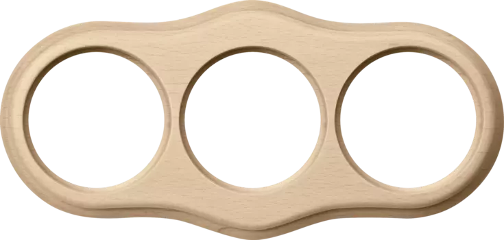 Рамка Werkel WL20-frame-03 / Рамка на 3 поста (светлый бук)