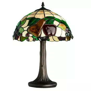 Разноцветная настольная лампа Tiffany A1232LT-1BG Arte L