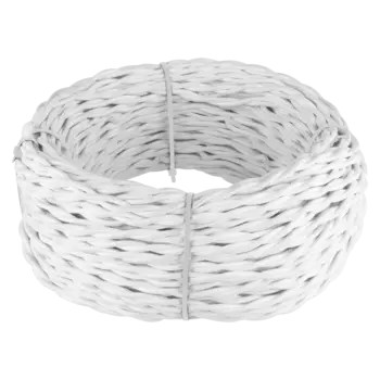 Ретро кабель Werkel W6453501/ Ретро кабель витой 3х1,5 (белый)