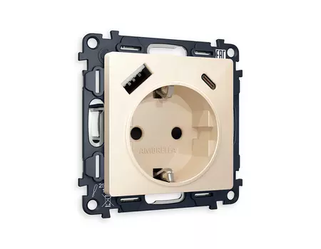 Розетка Ambrella Volt ALFA MA310010