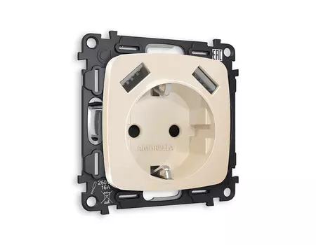 Розетка Ambrella Volt OMEGA MO309010