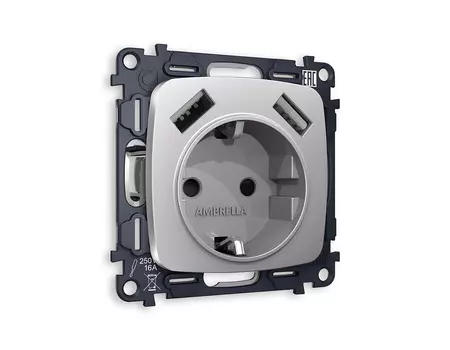 Розетка Ambrella Volt OMEGA MO509010