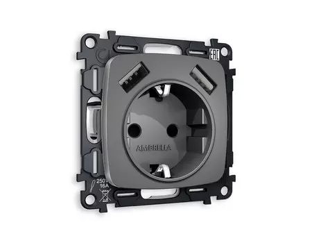 Розетка Ambrella Volt OMEGA MO659010