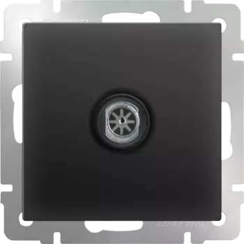 Розетка Werkel Черный матовый WL08-TV/ ТВ-розетка оконечная (черный матовый)