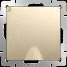 Розетка Werkel Шампань рифленый WL10-SKGSC-01-IP44 / Розетка влагозащ. с зазем. с защит. крышкой и шторками (шампань рифленый)