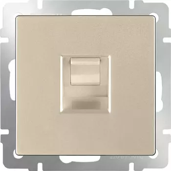 Розетка Werkel Шампань WL11-RJ-11 / Телефонная розетка RJ-11 (шампань)