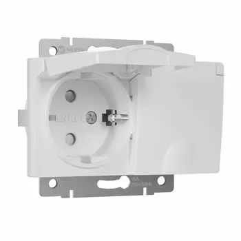 Розетка Werkel W1172201/ Розетка двойная влагозащ. с зазем. с защит. к