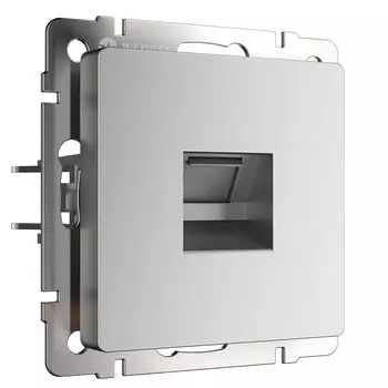 Розетка Werkel W1181065/ Розетка Ethernet RJ-45 (серебряный матовый)