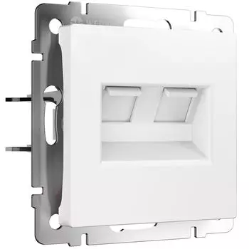 Розетка Werkel W1181161/ Розетка двойная Ethernet RJ-45 (белый матовый