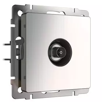 Розетка Werkel W1183002/ ТВ-розетка оконечная (глянцевый никель)