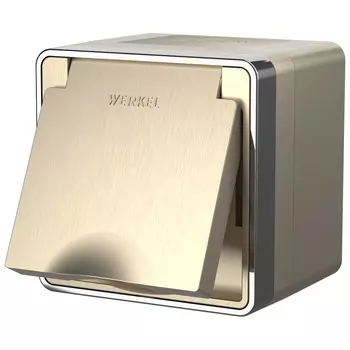 Розетка Werkel W5071210/ Розетка влагозащ. с зазем. с защит. крышкой и