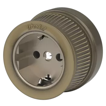 Розетка Werkel W5771012/ Розетка с заземлением (бронзовый) Ретро