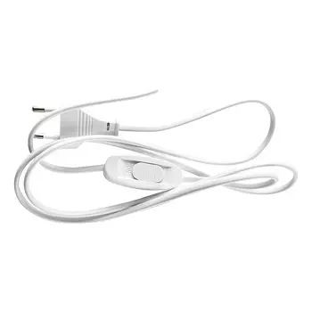 Сетевой шнур с выключателем, 230V 1,9м белый Feron KF-HK--1-2 51042