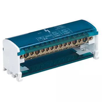 Шины на DIN-рейку в корпусе (кросс-модуль) 2х15 L+PEN Stekker LD505-21