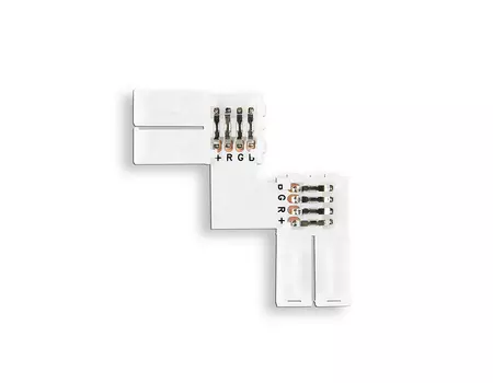 Соединитель угловой L 5050 12/24V (4 конт.) (10шт) Ambrella LED Strip