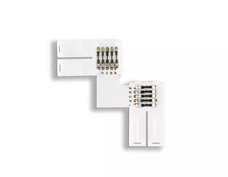 Соединитель угловой L 5050 12/24V (5 конт.) (10шт) Ambrella LED Strip