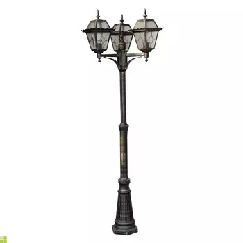 Столб фонарный уличный Arte Lamp PARIS A1357PA-3BS