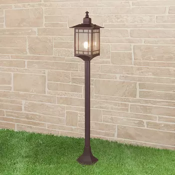 Столб фонарный уличный Elektrostandard Vela Vela F кофейное золото (GL