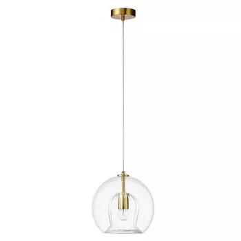 Светильник подвесной Crystal Lux Luisa LUISA SP1 BRASS/TRANSPARENT