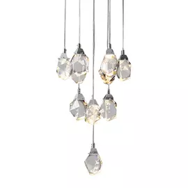 Светильник подвесной Delight Collection Crystal rock MD-020B-11 chrome