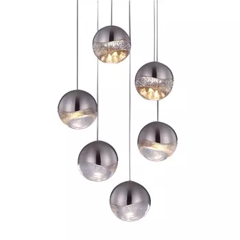 Светильник подвесной Delight Collection Globo SD3301-6U nickel