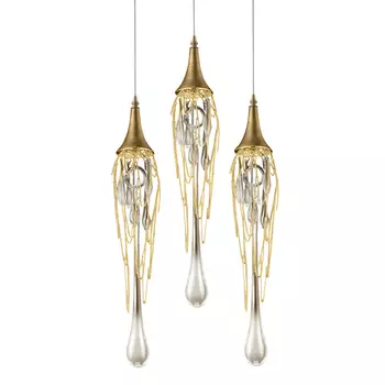 Светильник подвесной Delight Collection Goddess Tears P68009L-3/R gold