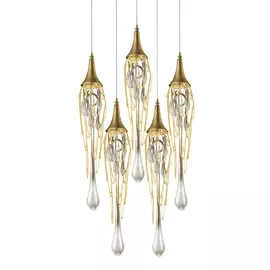 Светильник подвесной Delight Collection Goddess Tears P68009L-5/R gold