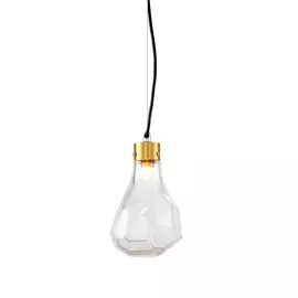 Светильник подвесной Delight Collection KR1197 KR1197P-1 brass/clear