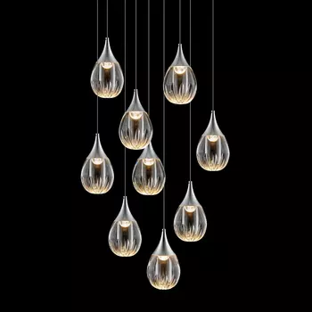 Светильник подвесной Delight Collection Stilla MD24001004-9A chrome/cl