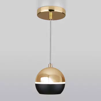 Светильник подвесной Elektrostandard DLS023 DLS023 9W 4200K черный/зол