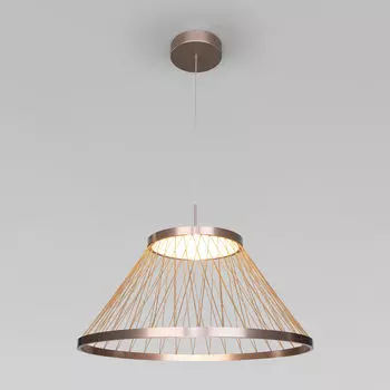 Светильник подвесной Eurosvet Cesta 40017/1 LED коричневый