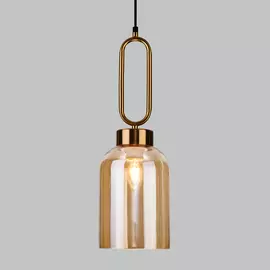 Светильник подвесной Eurosvet Flou 50229/1 янтарный