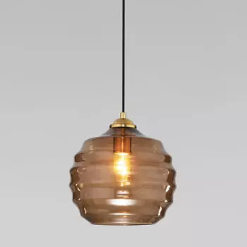 Светильник подвесной Eurosvet Ice 50239/1 коньячный