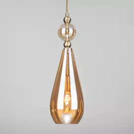 Светильник подвесной Eurosvet Ilario 50202/1 янтарный
