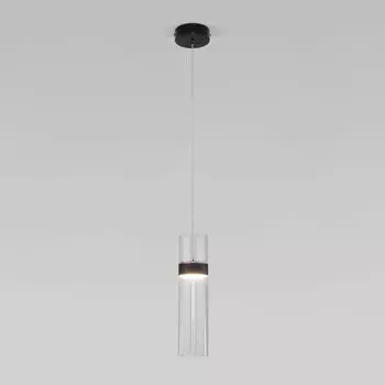 Светильник подвесной Eurosvet Lumen 50244/1 LED черный/прозрачный