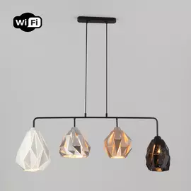 Светильник подвесной Eurosvet Moire 50090/4 черный Smart