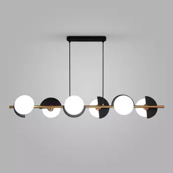 Светильник подвесной Eurosvet Moity 70149/6 черный/латунь Smart