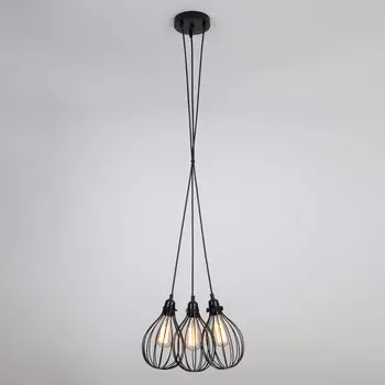 Светильник подвесной Eurosvet Moll 50059/3 черный