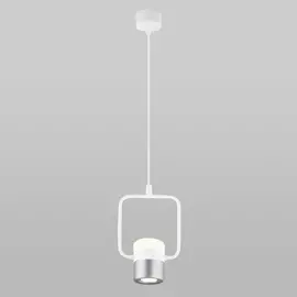 Светильник подвесной Eurosvet Oskar 50165/1 LED белый/серебро 9W